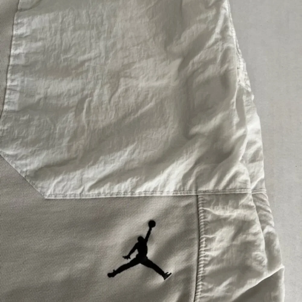 Jordan Light Gray and White Jogger Sweatpants